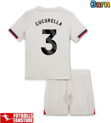 Chelsea Marc Cucurella #3 Bortatröja Barn 2025-26 Kortärmad (+ Korta byxor)